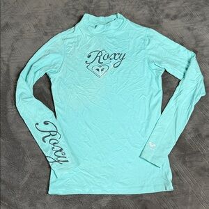 Roxy Rash Guard Swim Shirt Long Sleeve UV Tech Size 8